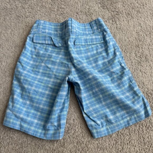 The North Face Blue Plaid Shorts - Size 2 - Picture 2 of 3